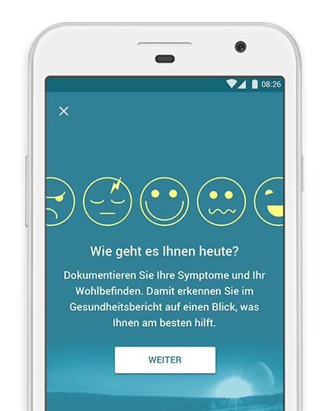 MyTherapy Stimmungstagebuch App fuer Symptome