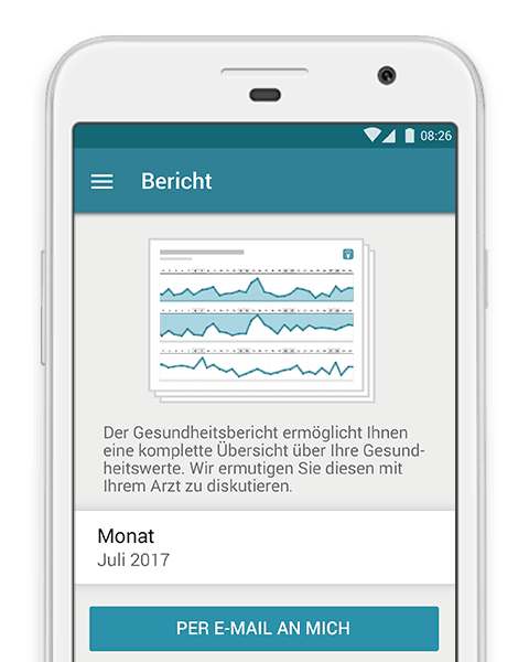 Screenshot der MyTherapy MS-Gesundheitstracker App