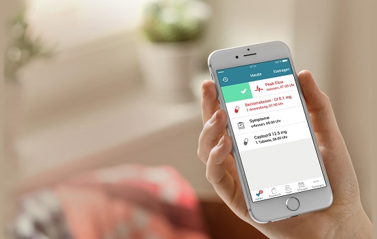 Eine App, mit der Asthma-Patienten Ihre Symptome abfragen und die Krankheit behandeln können