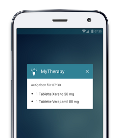 MyTherapy: Eine App für Vorhofflimmern