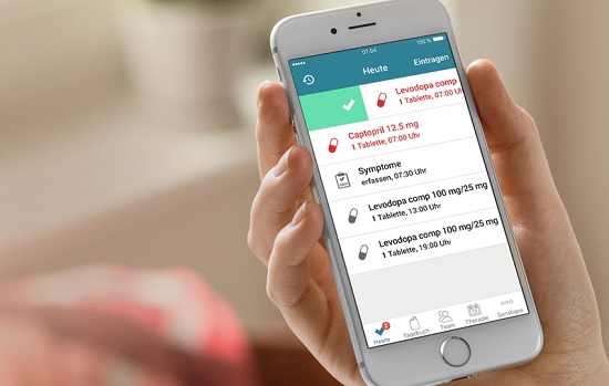 Eine App, mit der Parkinson Patienten ihren Gesundheitszustand protokollieren können