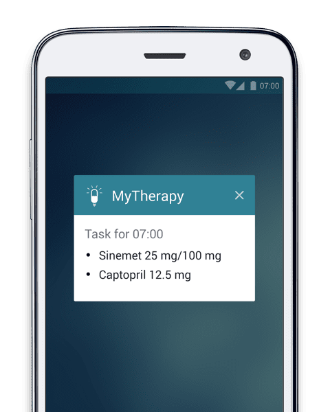 mytherapy medication reminder for people living with parkinson’s