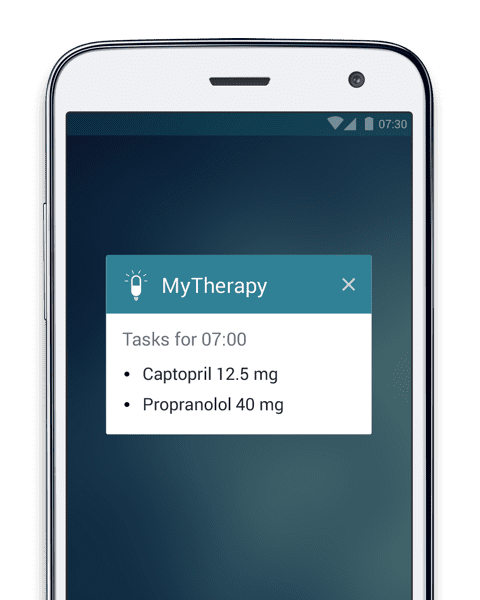 MyTherapy app medication and activity reminder