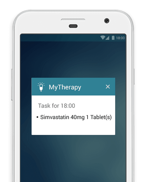 MyTherapy Med Reminder: Notification Screen