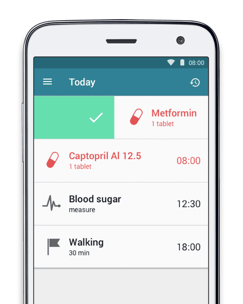 MyTherapy medication reminder and blood sugar tracker for living with diabetes