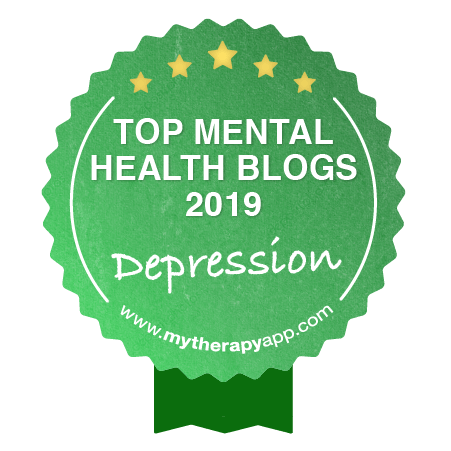 MyTherapy Top Blogs for Depression badge