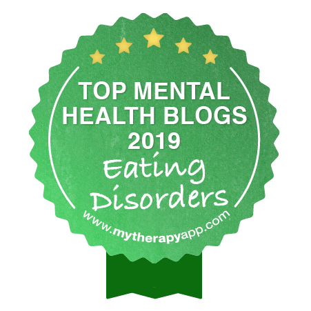 MyTherapy Top Blogs for Eating Disorders badge