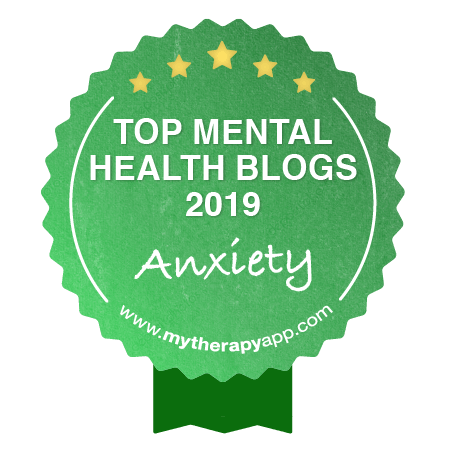 MyTherapy Top Blogs for Anxiety badge
