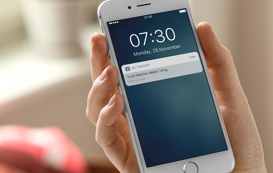 An app for rheumatoid arthritis patients to track their well-being