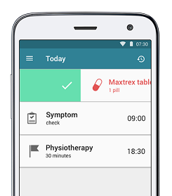 Manage your rheumatoid arthritis treatment plan in an app