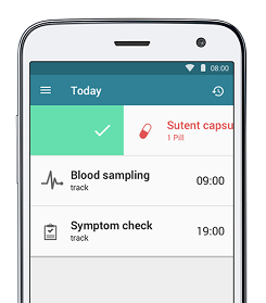A kidney cancer treatment plan in an app